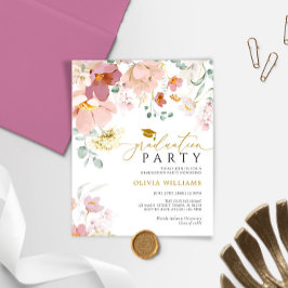 Lámina Invitación del Partido de Graduación de Flores Sil