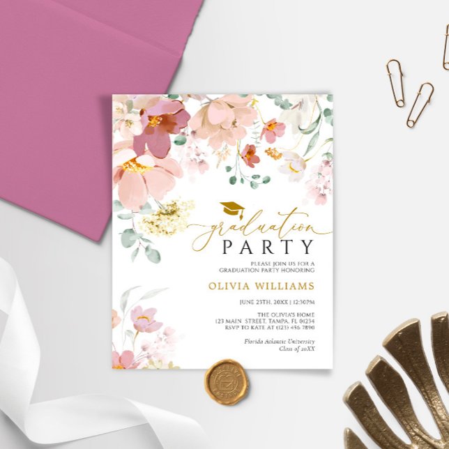 Lámina Invitación del Partido de Graduación de Flores Sil (Subido por el creador)