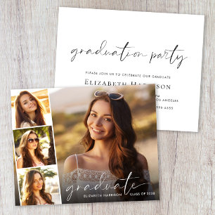 Lámina Invitación del Partido de Graduación de Foto con G