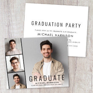 Lámina Invitación del Partido de Graduación de la Fotos d