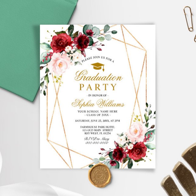 Lámina Invitación del Partido de Graduación de Rosas de B (Subido por el creador)
