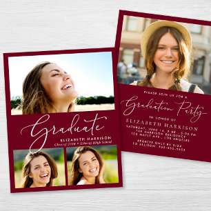 Lámina Invitación del Partido de Graduación del Collage d