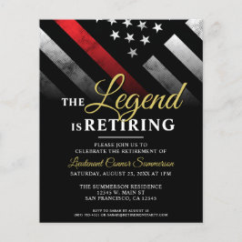 Lámina Invitación del Partido de Jubilación del Bombero P