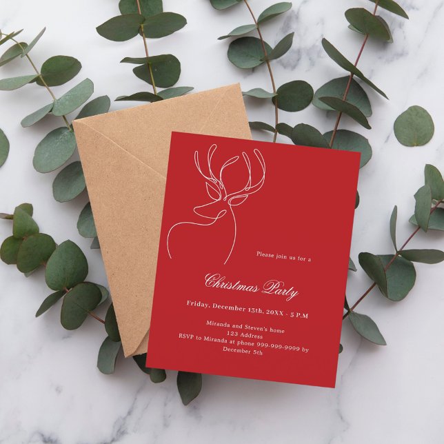 Lámina Invitación del partido de los Navidades de renos r (Subido por el creador)