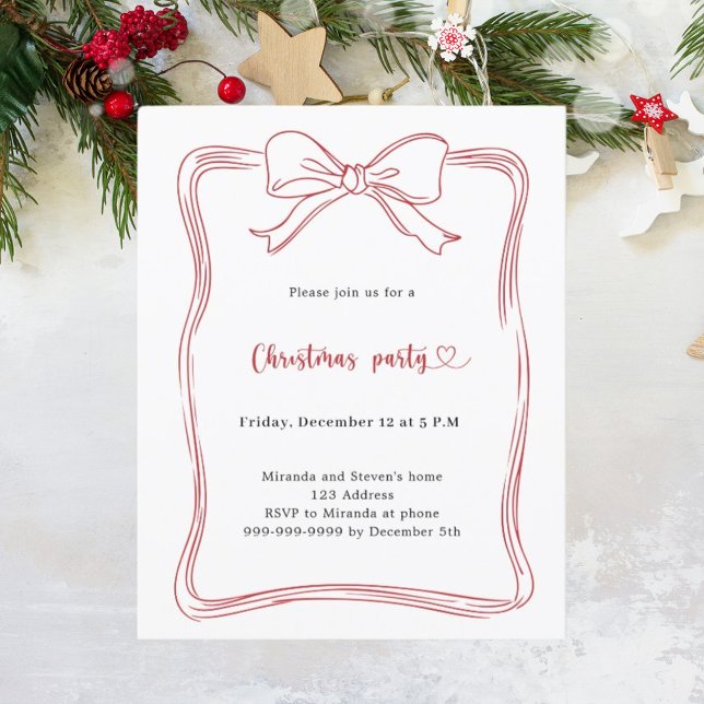 Lámina Invitación del Partido de los Navidades dibujados  (Subido por el creador)