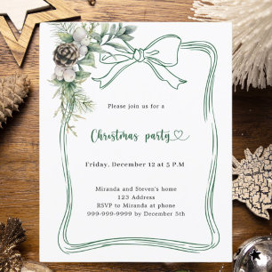 Lámina Invitación del partido de los Navidades modernos d