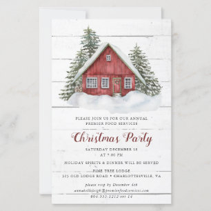 Lámina Invitación del partido de Navidades de cabina rúst
