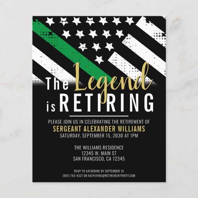 Lámina Invitación del Partido Ejército de Retiro Militar  (Anverso)