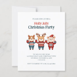 Lámina Invitación del partido Navidades de Budget Holly J