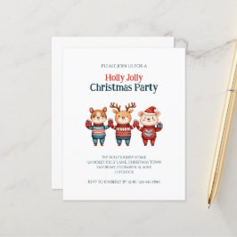 Lámina Invitación del partido Navidades de Budget Holly J