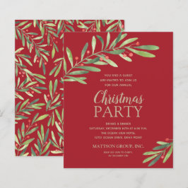 Lámina Invitación del partido Navidades de la verde elega