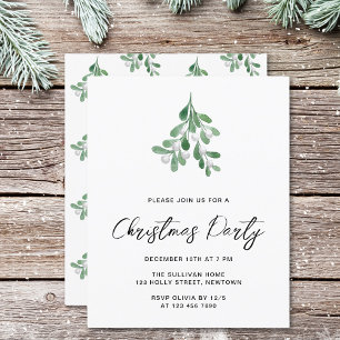 Lámina Invitación del partido Navidades Mistletoe de Pres