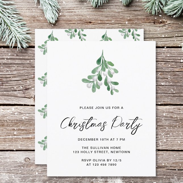 Lámina Invitación del partido Navidades Mistletoe de Pres (Subido por el creador)