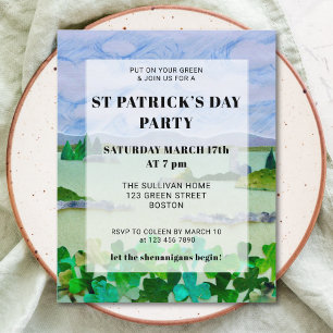 Lámina Invitación del partido Shamrock Day de Budget St P