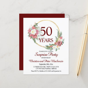 Lámina Invitación del Partido Sorpresa del 50 Aniversario