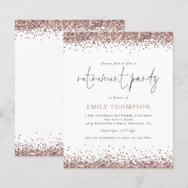 Lámina Invitación del Rosa de presupuesto Purpurina de or