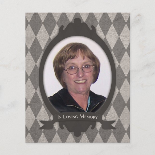 Lámina invitación del servicio conmemorativo (Anverso)