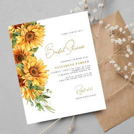 Lámina Invitación elegante y económica para ducha de novi