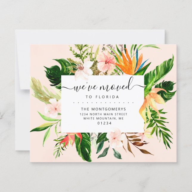Lámina Invitación en movimiento del presupuesto floral tr (Anverso)
