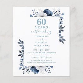 Lámina Invitación floral al 60 aniversario Boda del presu