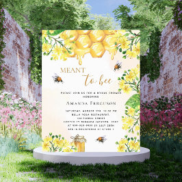 Lámina Invitación floral amarilla para despedida de solte
