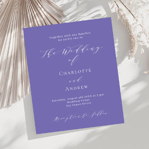 Lámina Invitación formal de matrimonio con presupuesto bl