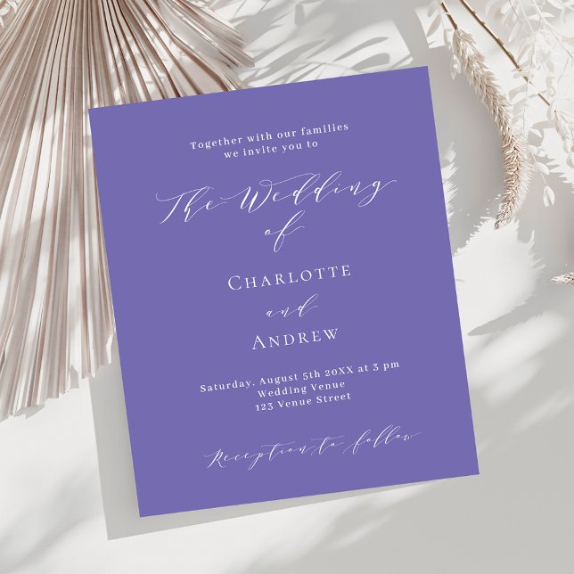 Lámina Invitación formal de matrimonio con presupuesto bl (Subido por el creador)