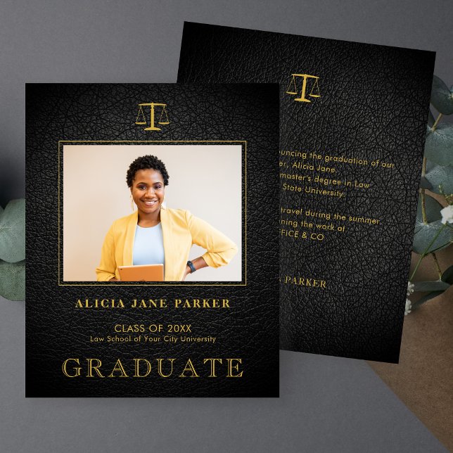 Lámina Invitación fotográfica de graduación de la escuela (Subido por el creador)
