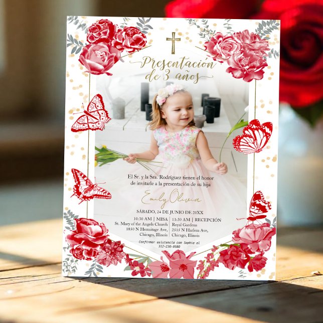 Lámina Invitación fotográfica de presupuesto de 3 años (Subido por el creador)