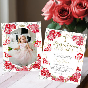 Lámina Invitación fotográfica de presupuesto de 3 años