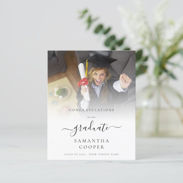 Lámina Invitación Grad Photo del Presupuesto 2024 (Anverso de pie)