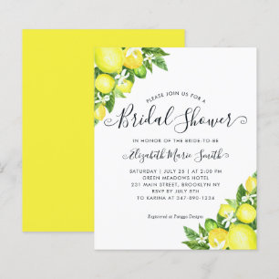Lámina Invitación linda de shower de boda económica con l