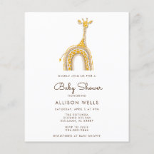 Invitación moderna de Baby Shower