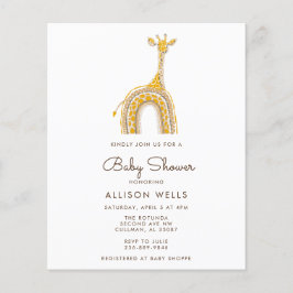 Lámina Invitación moderna de Baby Shower