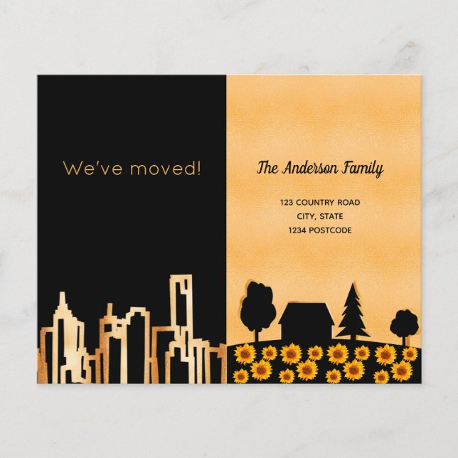 Lámina Invitación móvil del país de la ciudad del oro neg (Anverso)