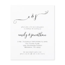 Invitación nocturna de Boda QR de script de inicia