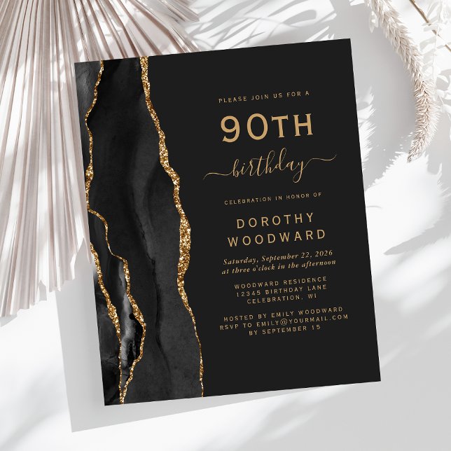 Lámina Invitación oscura de la Agate de Oro Negro del 90  (Subido por el creador)
