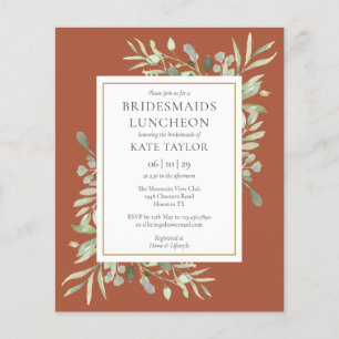 Lámina Invitación para almuerzo de damas de honor de terr