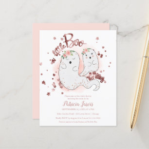 Lámina Invitación para Baby Shower de una pequeña niña co