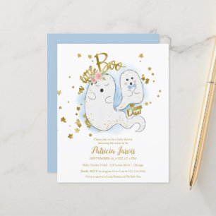 Lámina Invitación para Baby Shower: Un pequeño niño con p