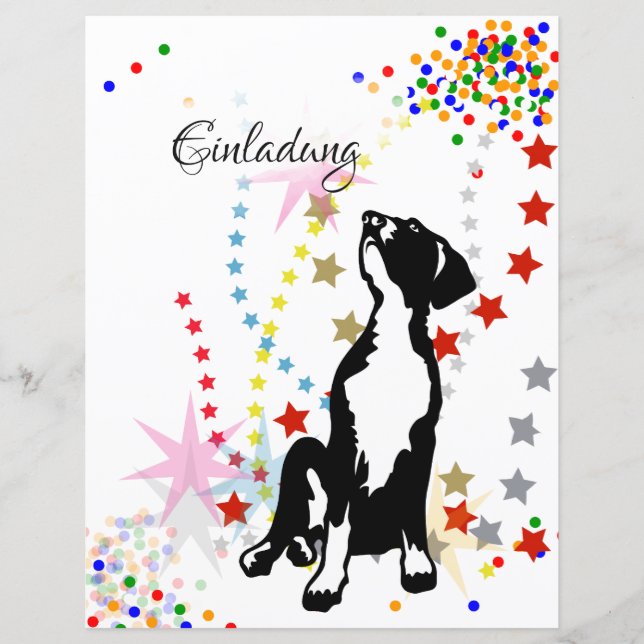Lámina Invitación para cachorros (Anverso)