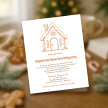 invitación para decorar casa de jengibre con garab