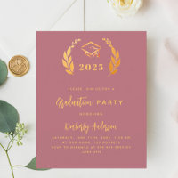 Invitación para fiesta de graduación 2025 con coro