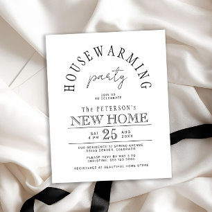 Lámina Invitación para fiesta de inauguración de casa nue