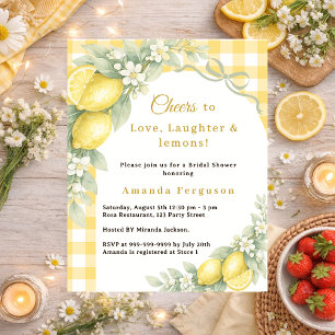 Lámina Invitación para la fiesta de shower de novia Limon