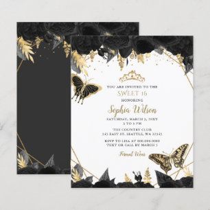 Lámina Invitación para la polilla de oro negro de presupu