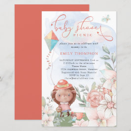 Lámina Invitación para picnic a Chica de edgehog de presu