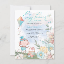 Lámina Invitación para picnic de Budget Monkey Boy Baby S
