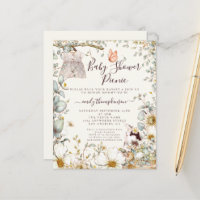 Invitación para picnic del Chica de vestimenta pre