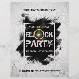 Lámina invitación personalizada para fiesta de barrio